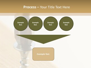 Still Closeup Bit PowerPoint Template
