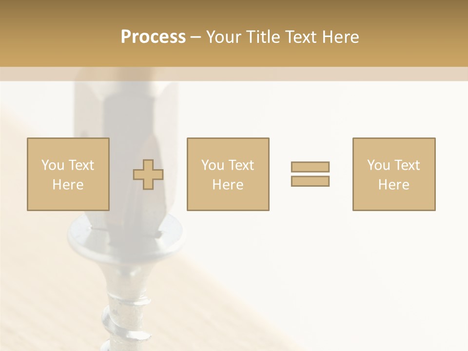 Still Closeup Bit PowerPoint Template