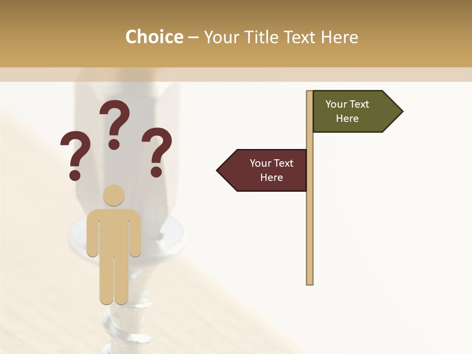Still Closeup Bit PowerPoint Template