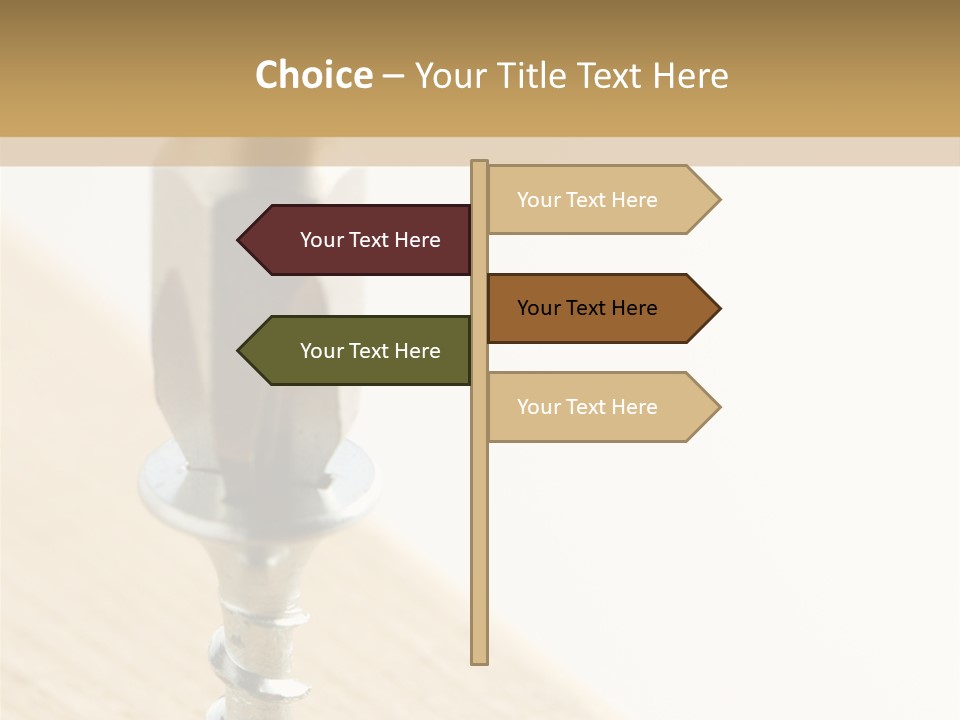 Still Closeup Bit PowerPoint Template