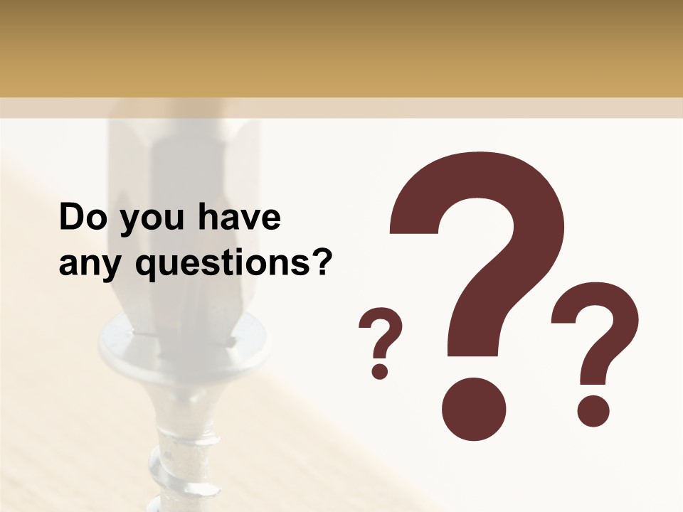 Still Closeup Bit PowerPoint Template