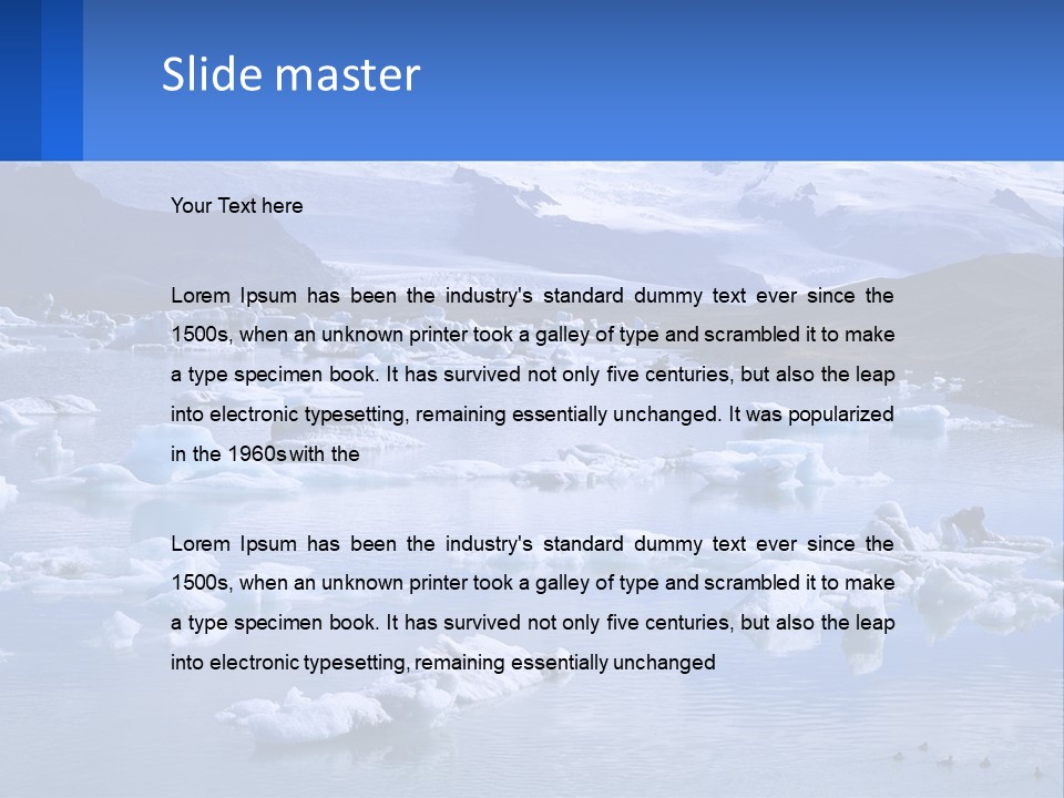 Electricity Cooling Switch PowerPoint Template