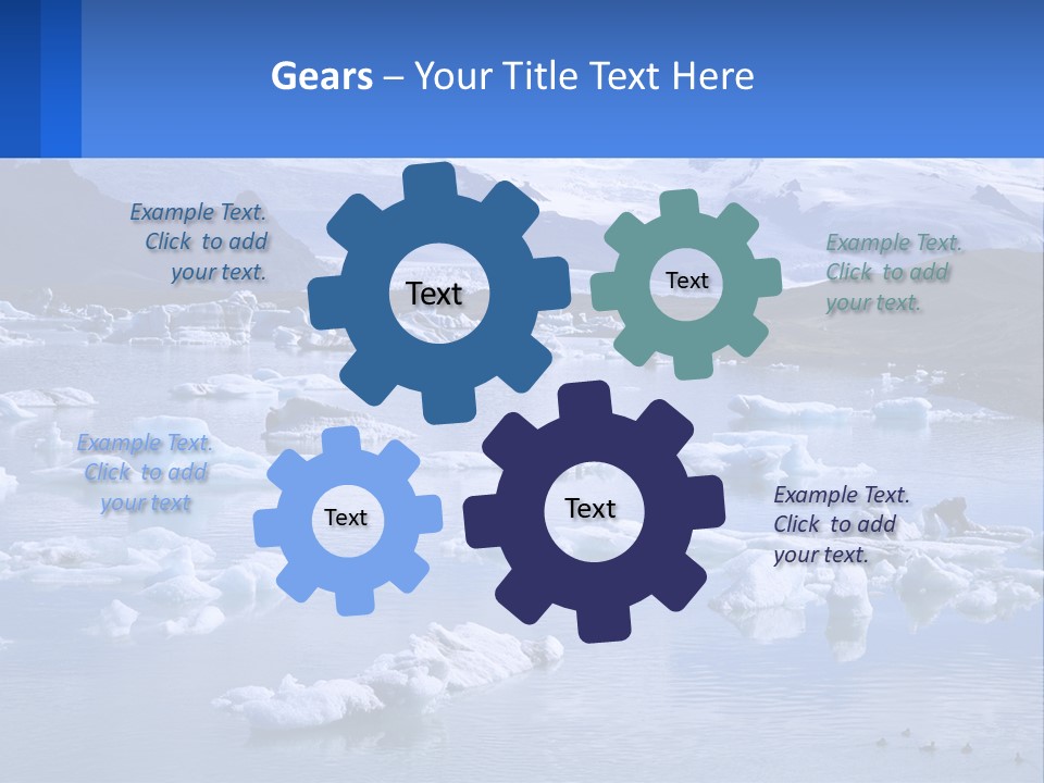 Electricity Cooling Switch PowerPoint Template