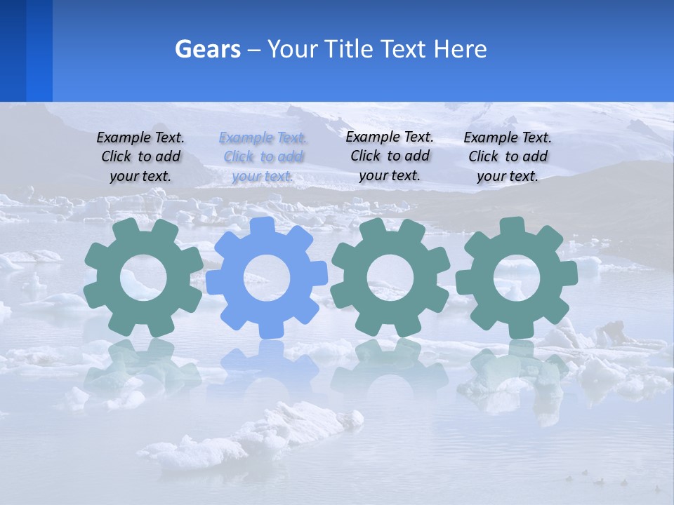 Electricity Cooling Switch PowerPoint Template