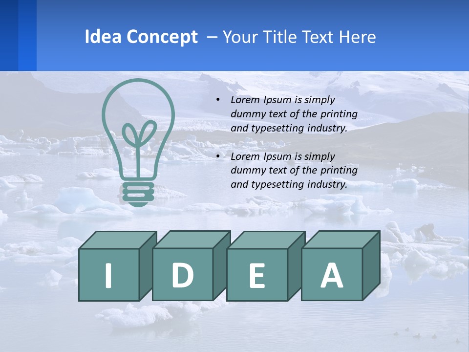 Electricity Cooling Switch PowerPoint Template