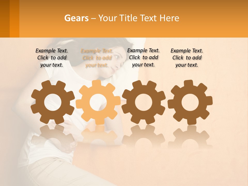 Heat White Temperature PowerPoint Template