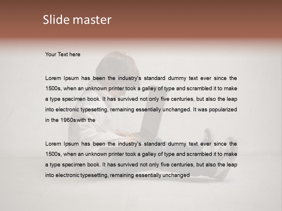 White Equipment Climate PowerPoint Template