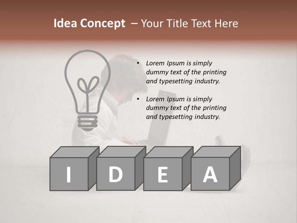 White Equipment Climate PowerPoint Template