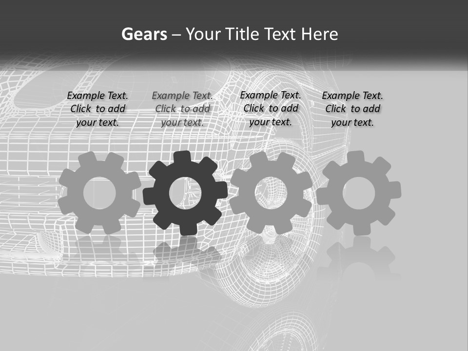 Technology Cool Temperature PowerPoint Template