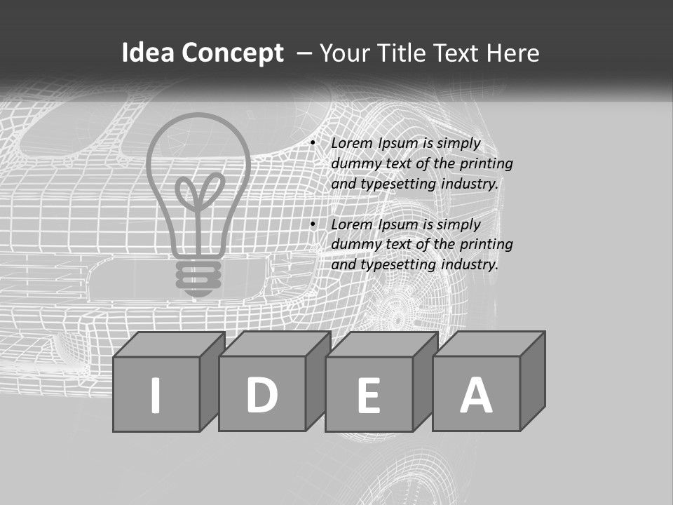 Technology Cool Temperature PowerPoint Template
