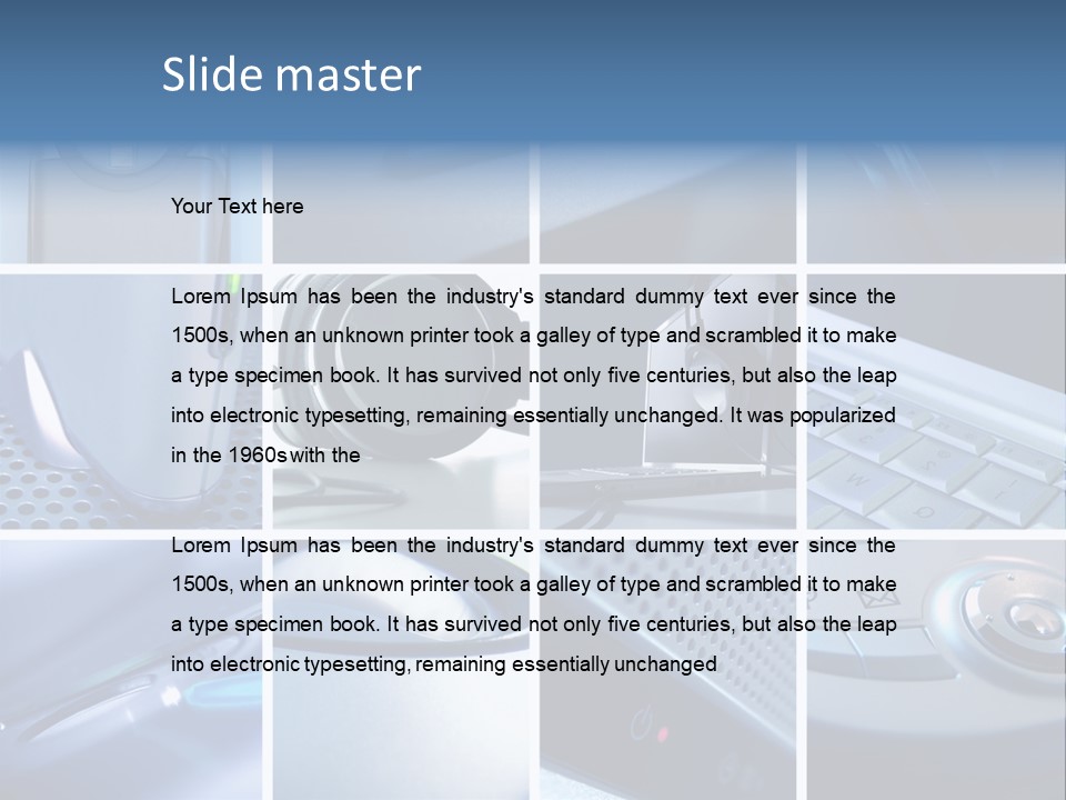 Equipment Condition Electric PowerPoint Template