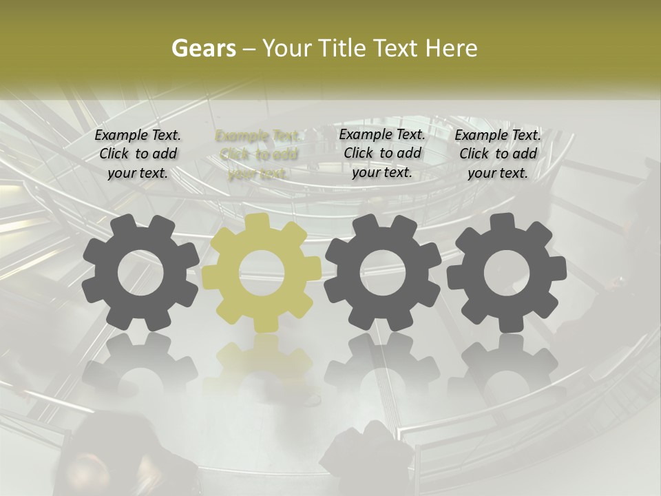 Cold White Technology PowerPoint Template