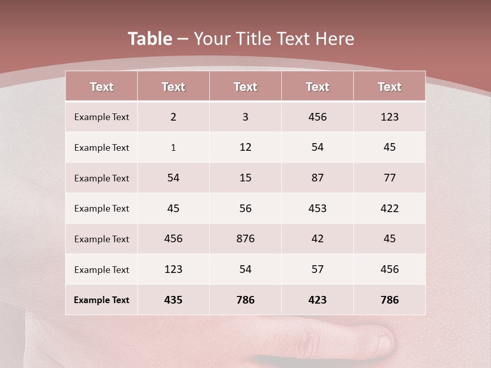 Temperature White Supply PowerPoint Template