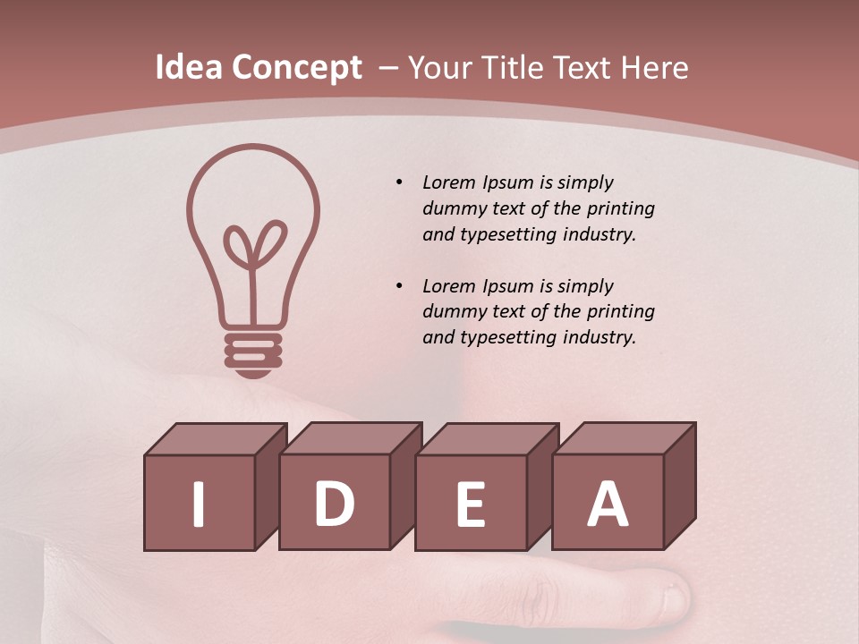 Temperature White Supply PowerPoint Template