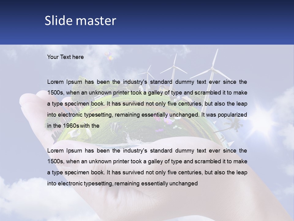 System Ventilation Power PowerPoint Template