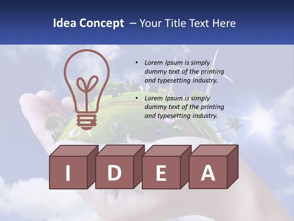 System Ventilation Power PowerPoint Template