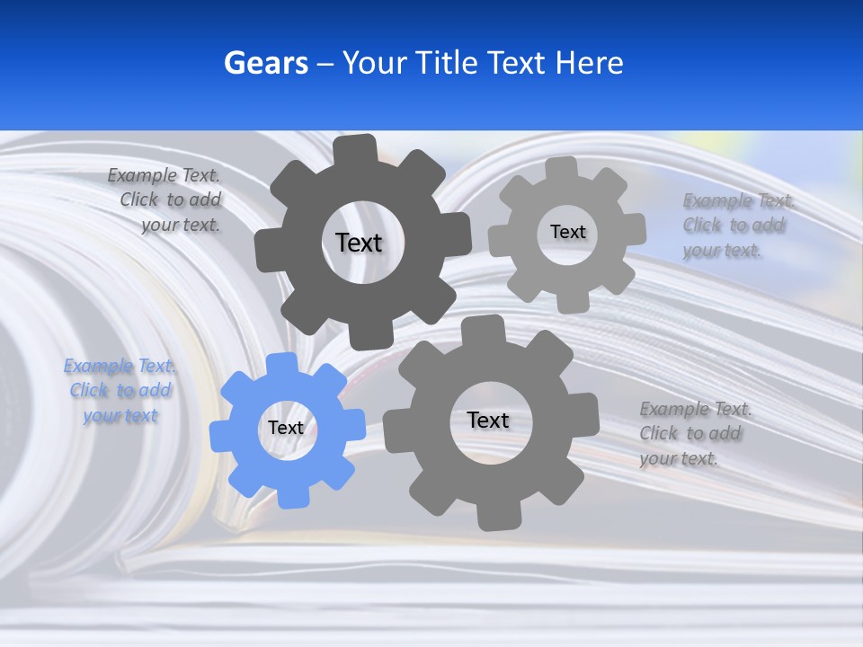 Cooling White Power PowerPoint Template