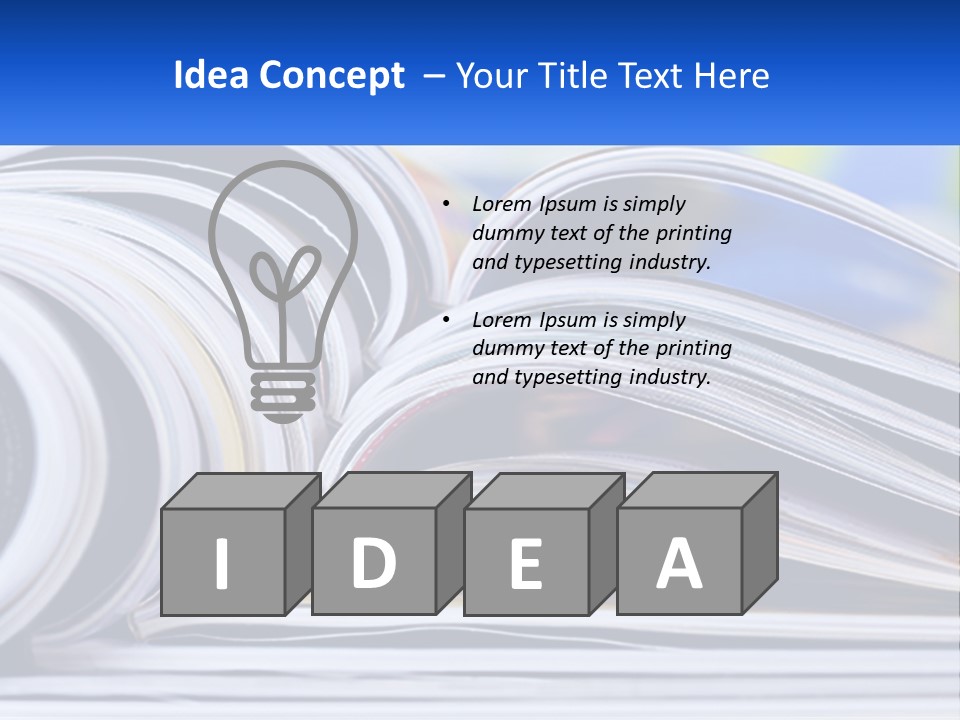 Cooling White Power PowerPoint Template