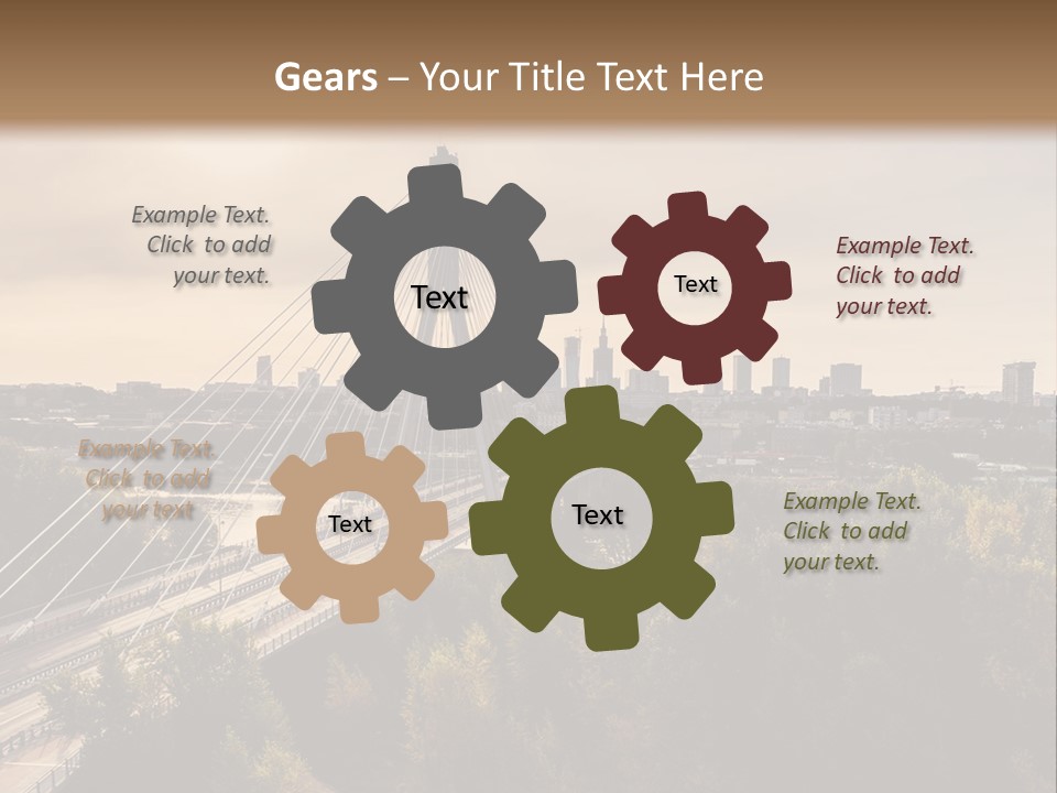 Technology Conditioner Part PowerPoint Template
