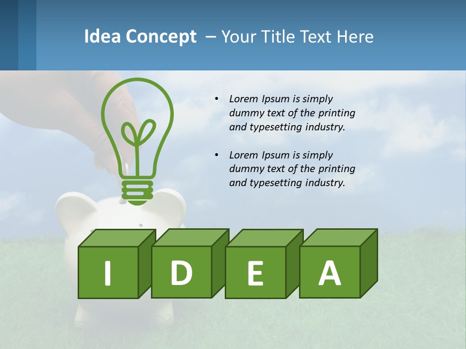 Home Power Ventilation PowerPoint Template