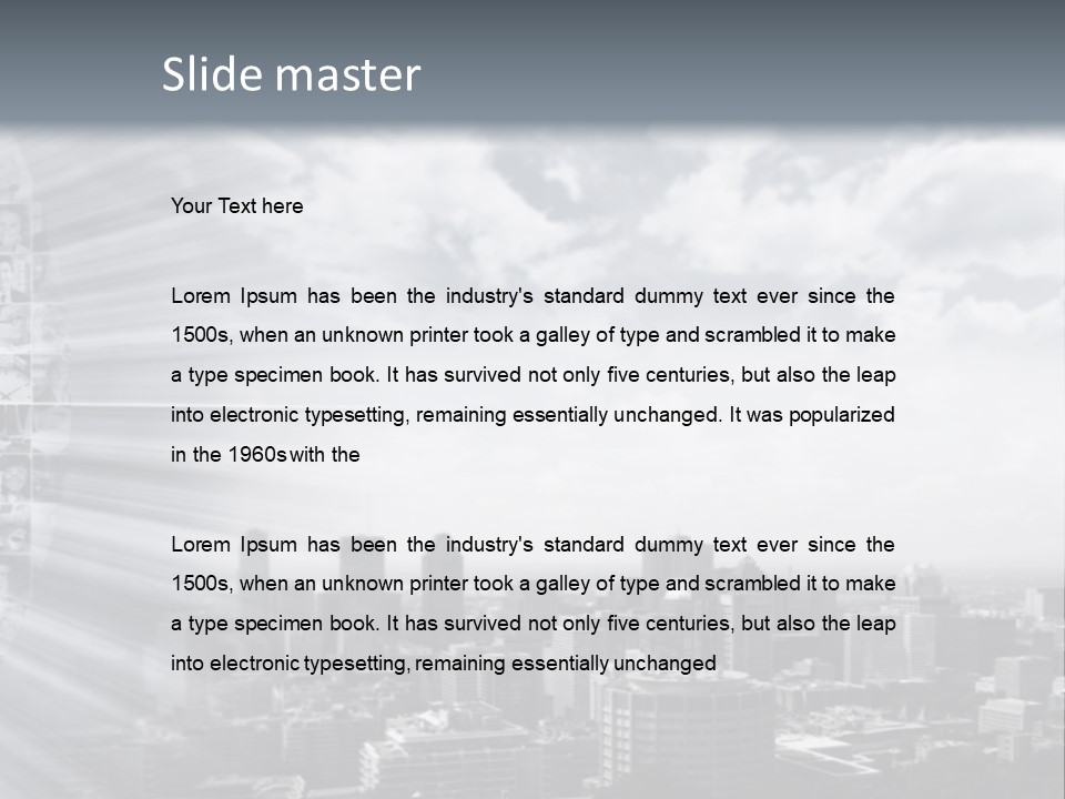 Cool Temperature White PowerPoint Template