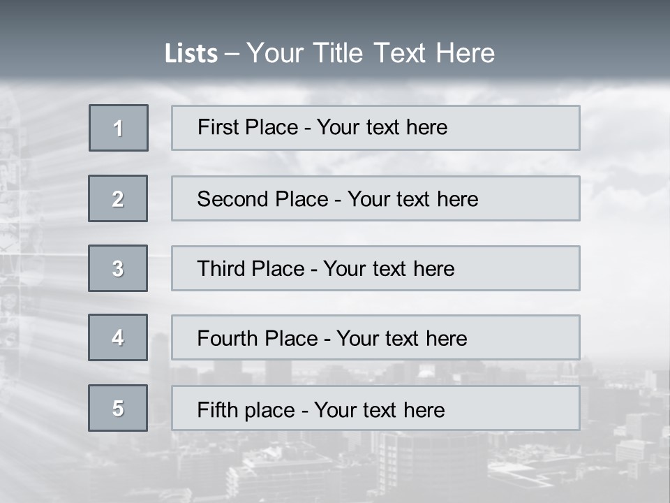 Cool Temperature White PowerPoint Template