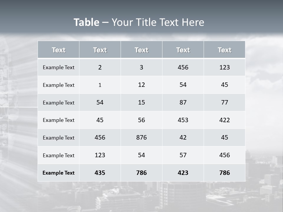 Cool Temperature White PowerPoint Template