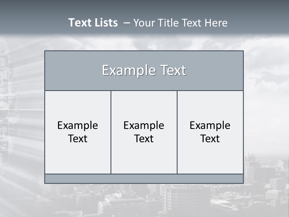 Cool Temperature White PowerPoint Template
