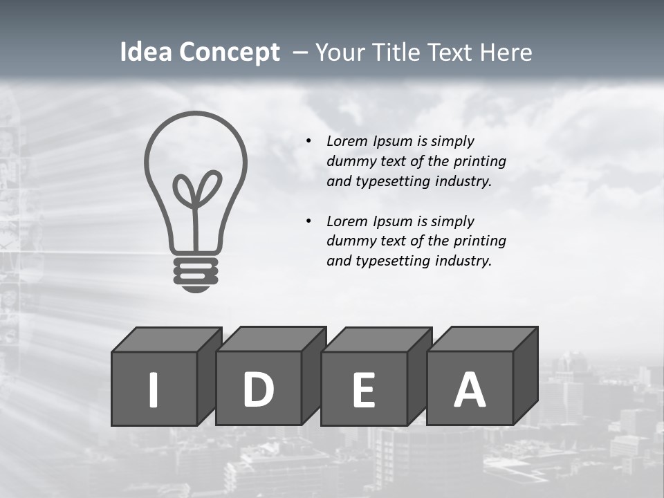 Cool Temperature White PowerPoint Template