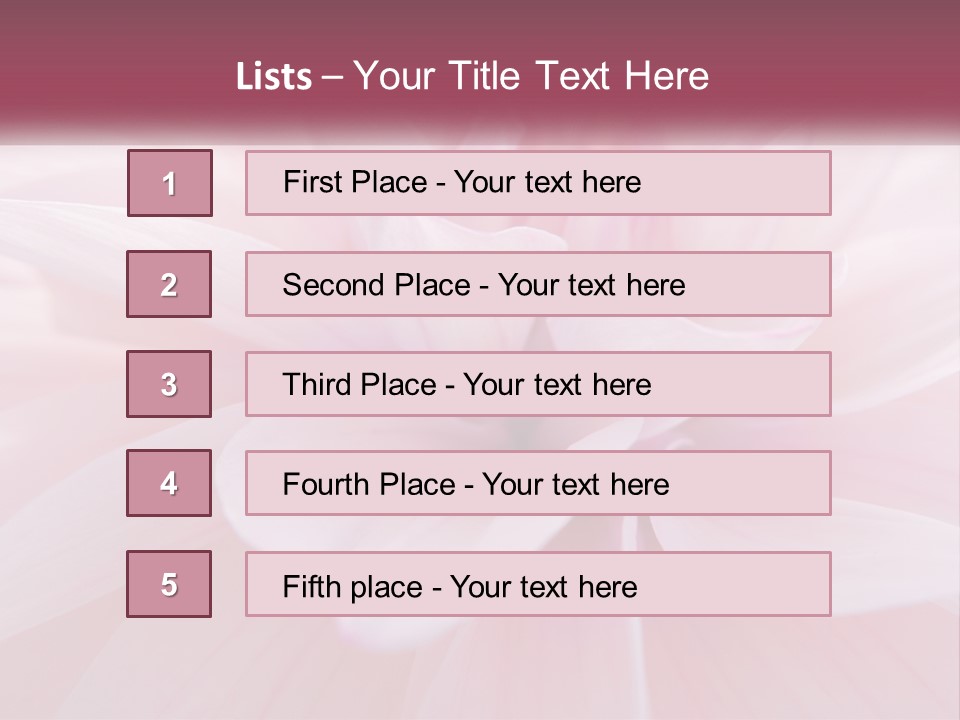 Unit White Condition PowerPoint Template
