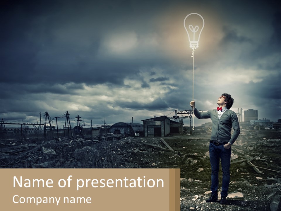 Switch Electric Temperature PowerPoint Template