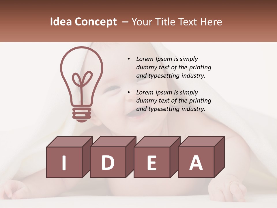 White Industry Supply PowerPoint Template