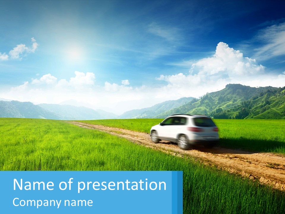 Unit Cool White PowerPoint Template