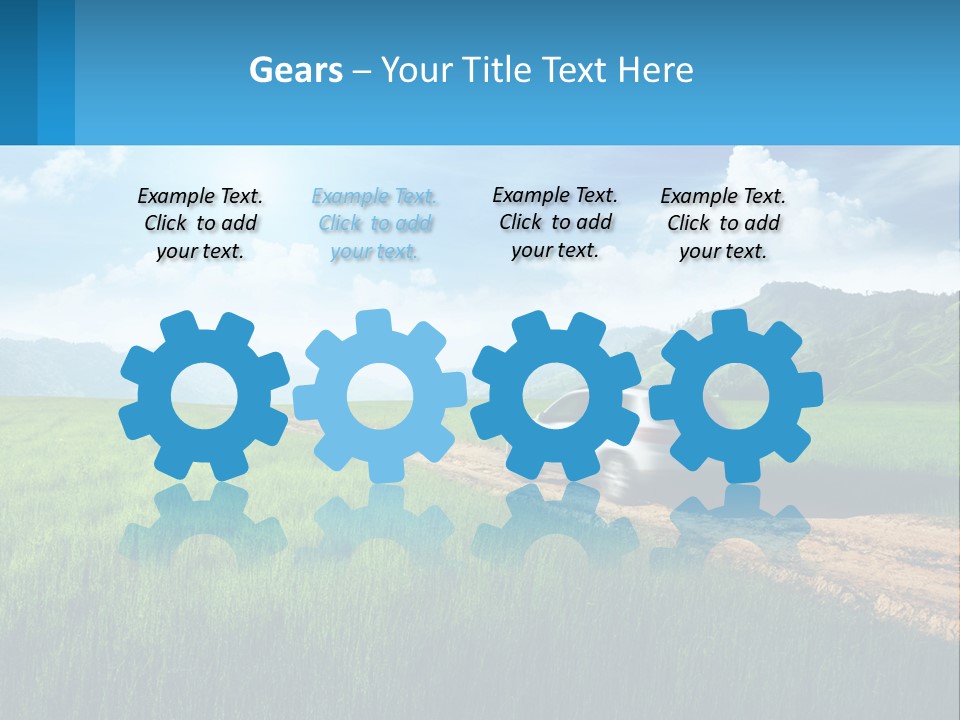 Unit Cool White PowerPoint Template