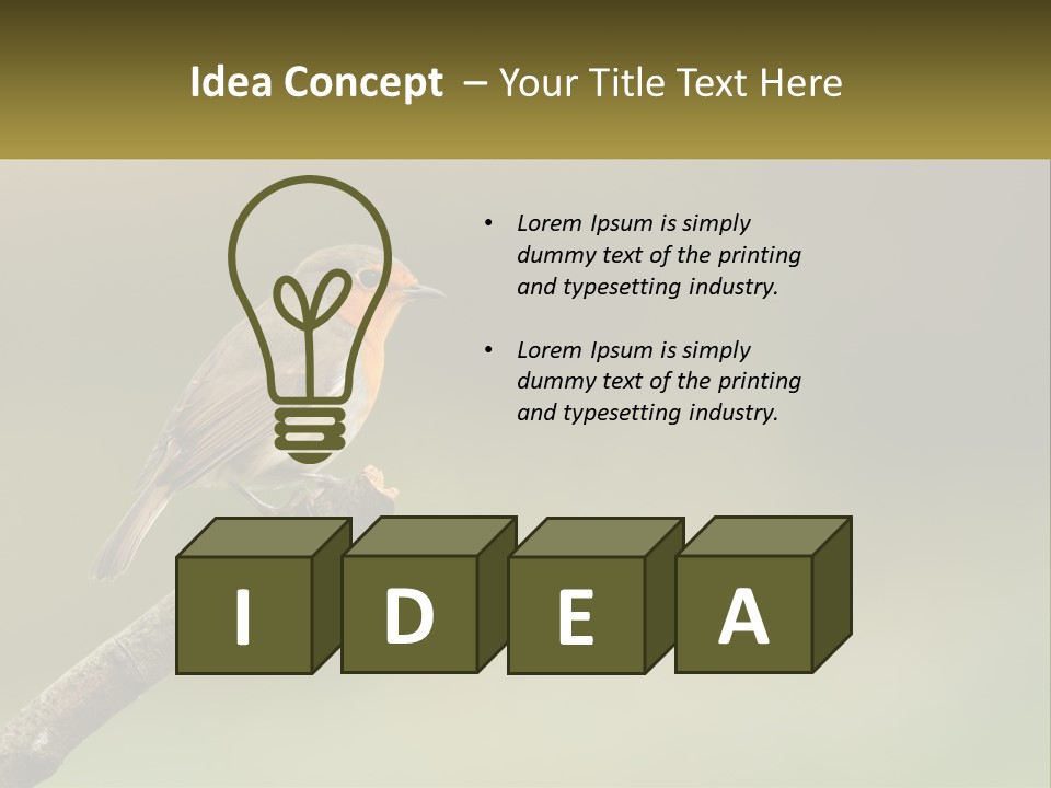 Electricity Remote House PowerPoint Template