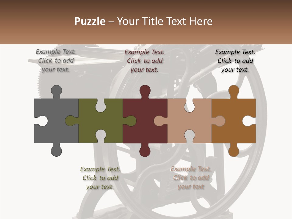 Mechanism Craft Black PowerPoint Template