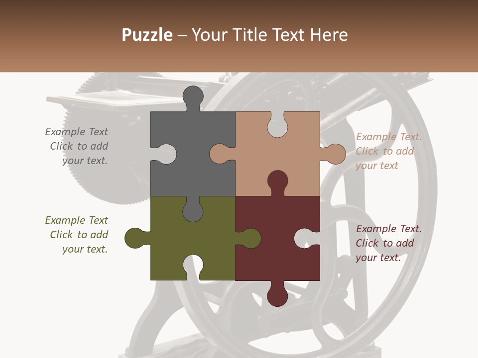 Mechanism Craft Black PowerPoint Template