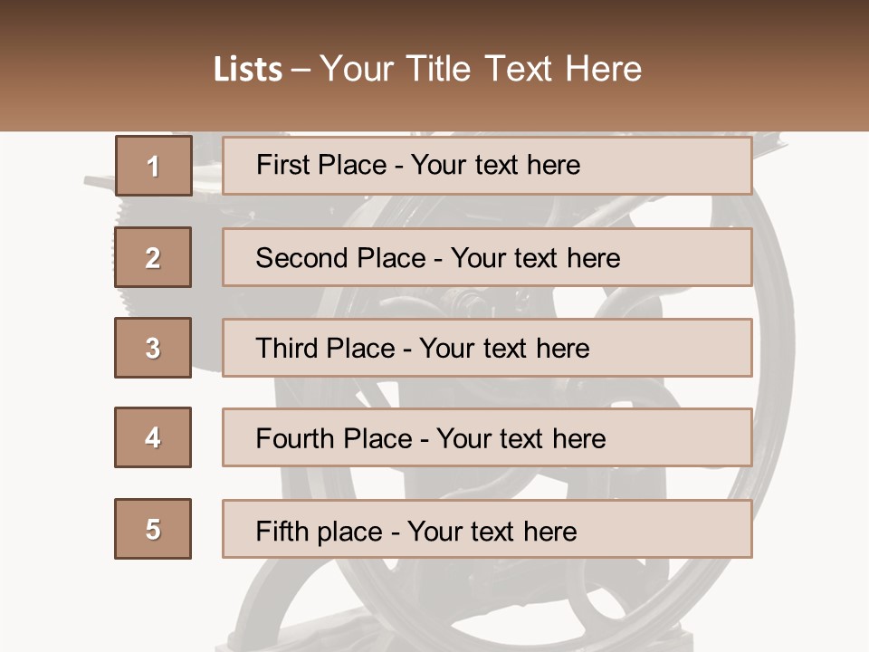 Mechanism Craft Black PowerPoint Template
