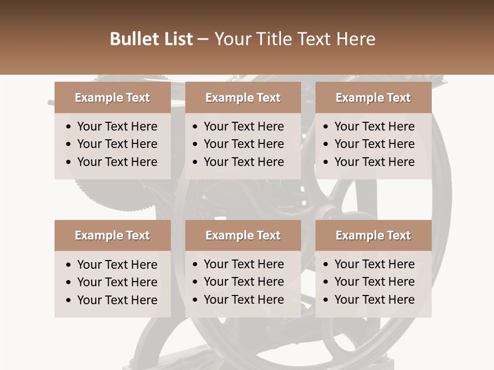 Mechanism Craft Black PowerPoint Template