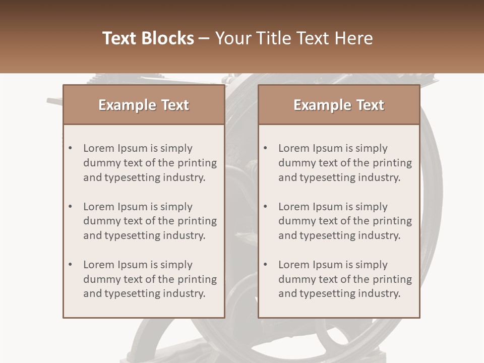 Mechanism Craft Black PowerPoint Template