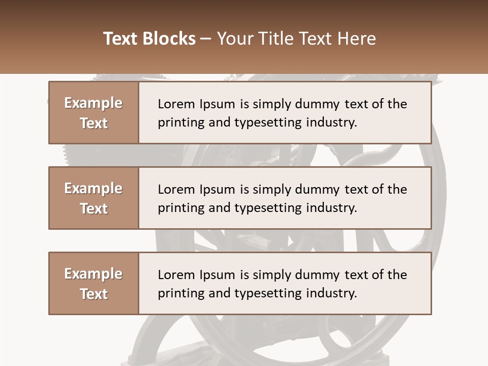 Mechanism Craft Black PowerPoint Template
