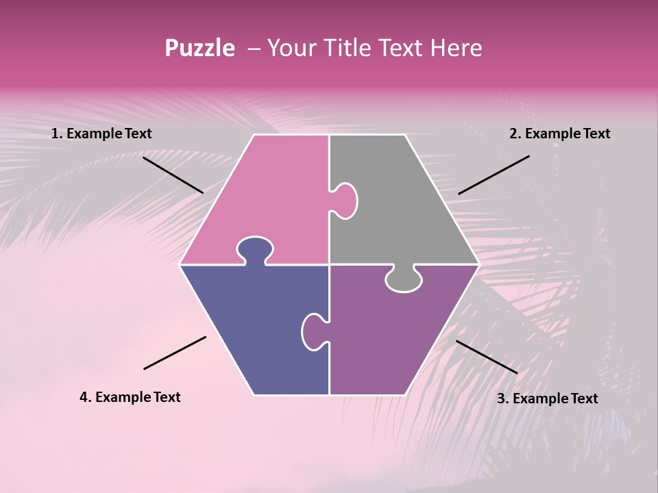 Water Purple Paradise PowerPoint Template