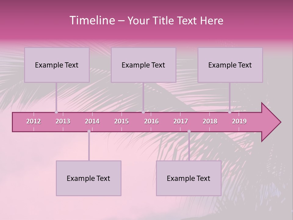 Water Purple Paradise PowerPoint Template