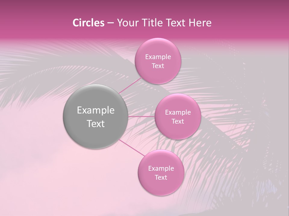 Water Purple Paradise PowerPoint Template