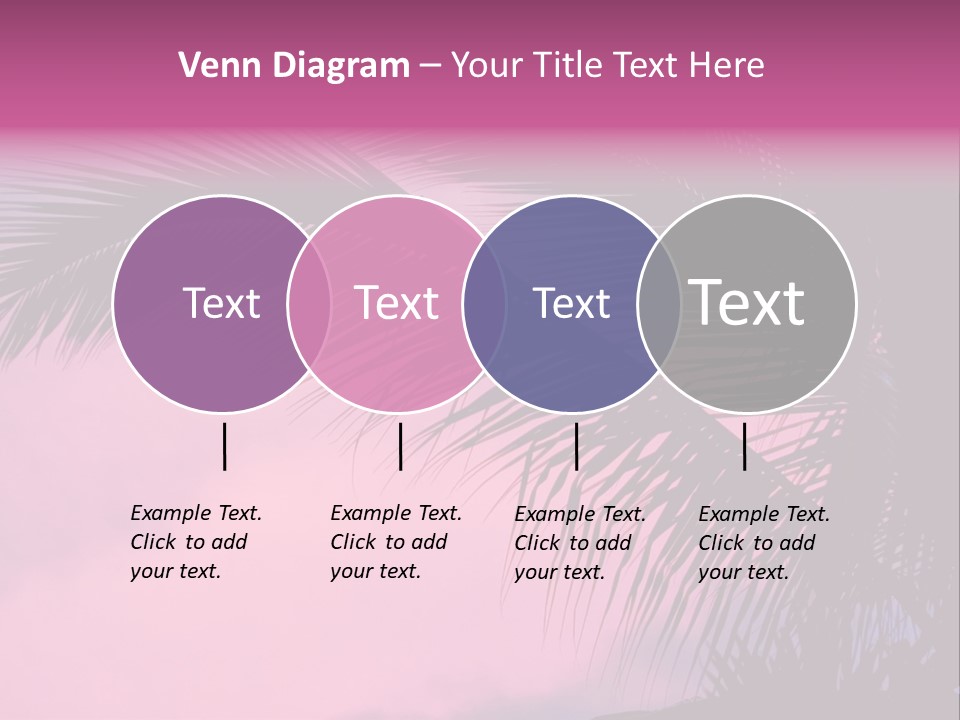 Water Purple Paradise PowerPoint Template