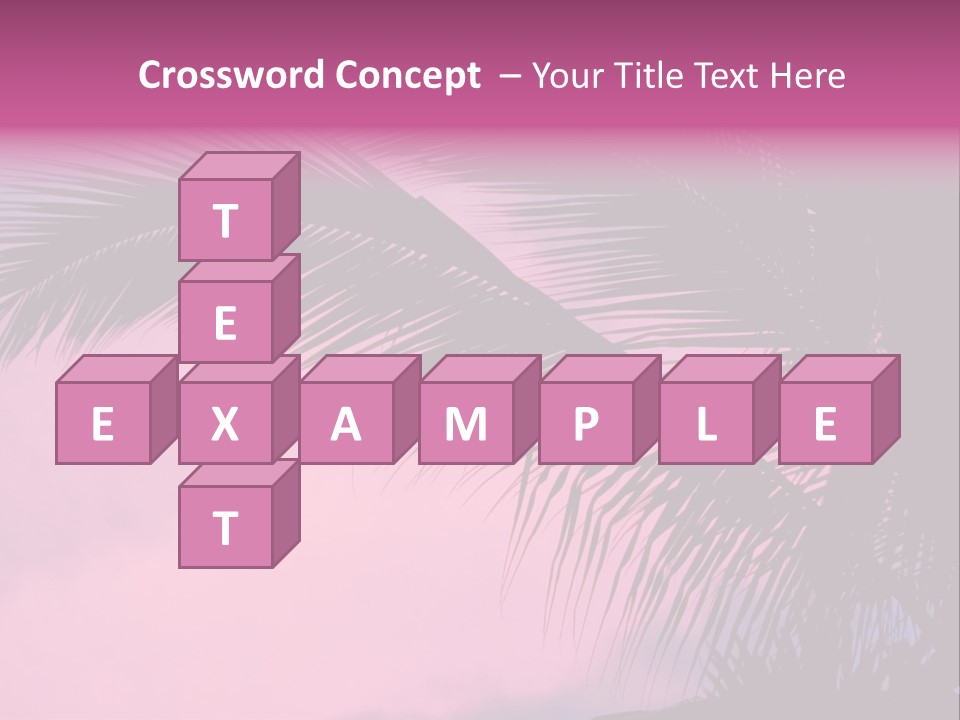 Water Purple Paradise PowerPoint Template