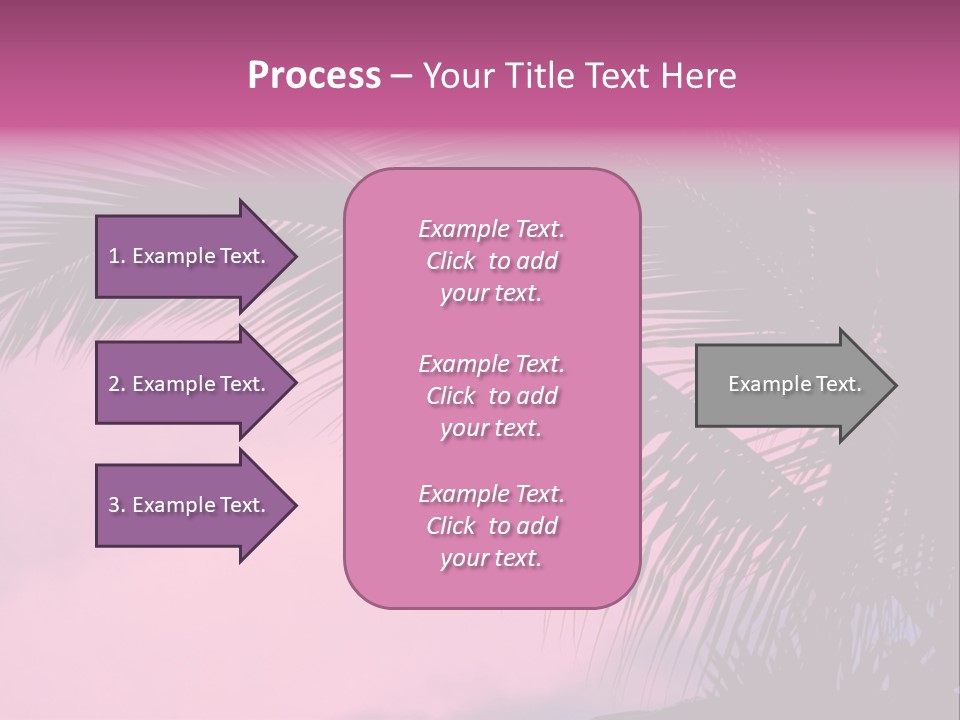 Water Purple Paradise PowerPoint Template