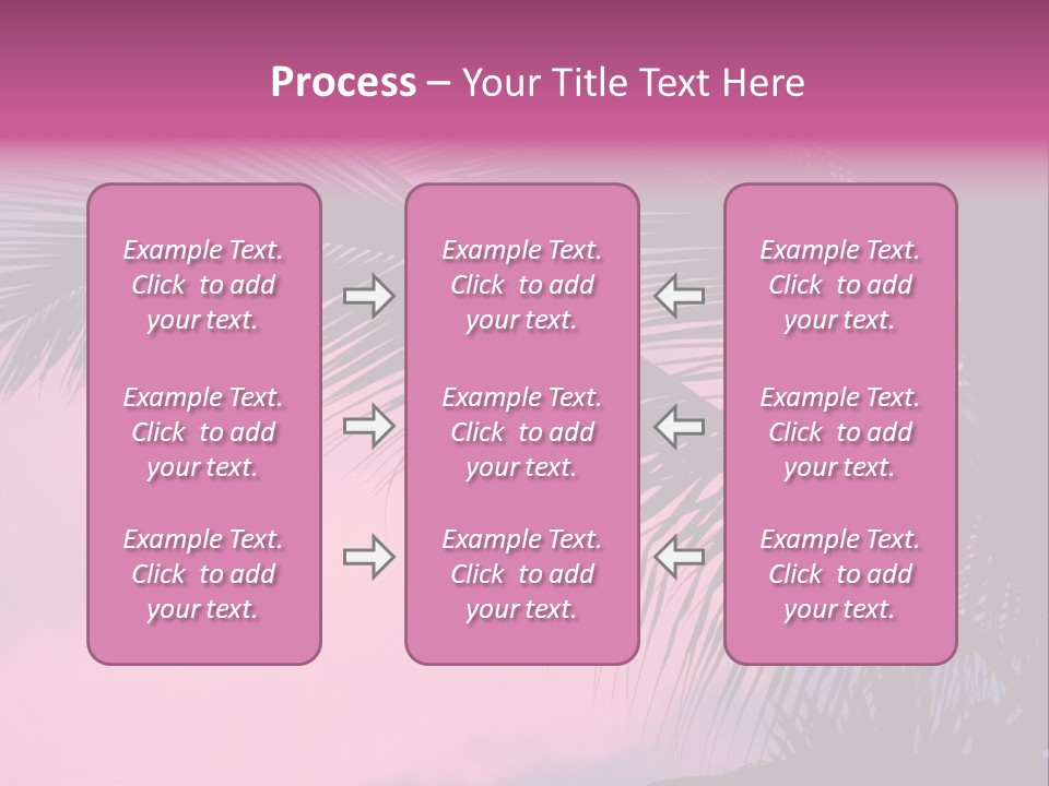 Water Purple Paradise PowerPoint Template