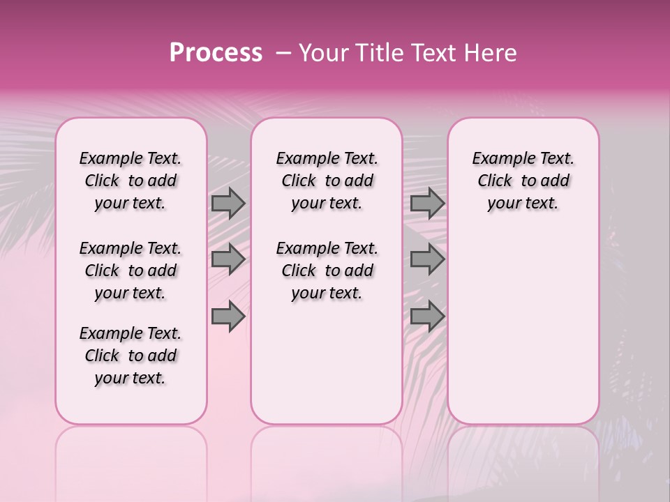 Water Purple Paradise PowerPoint Template
