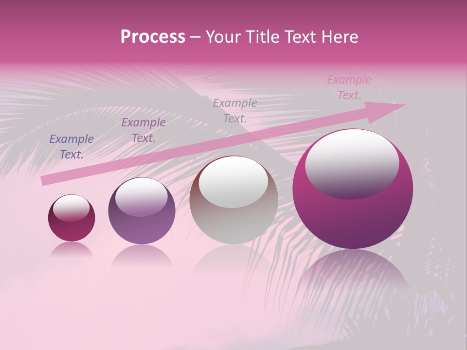 Water Purple Paradise PowerPoint Template